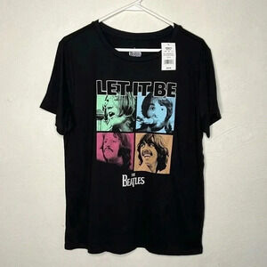 The Beatles Let it Be Graphic Tee Shirt Size M NEW